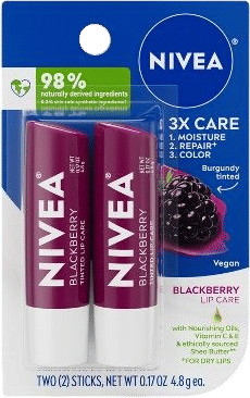NIVEA Blackberry Tinted Lip Balm 