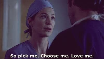 Greys Anatomy pick me