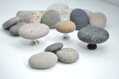 Beach Rock and River Pebble Cabinet Knobs