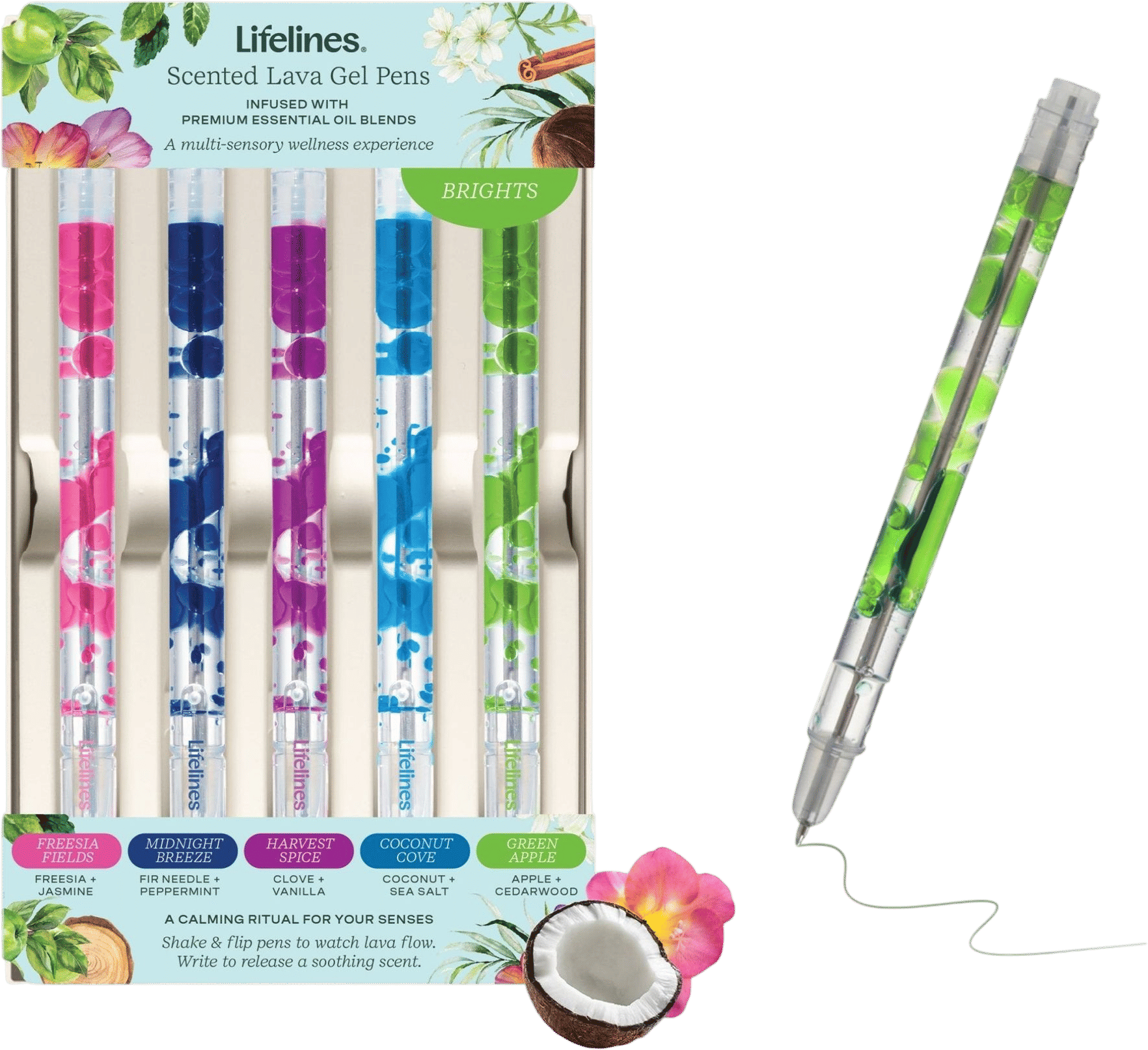 Lifelines Scented Lava Pen 5-Pack - Brights
