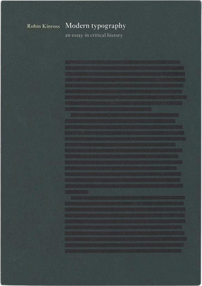 Modern Typography: An Essay in Critical History