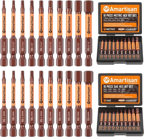 Amartisan 10-Piece Hex Bit Set