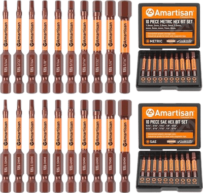 Amartisan 10-Piece Hex Bit Set