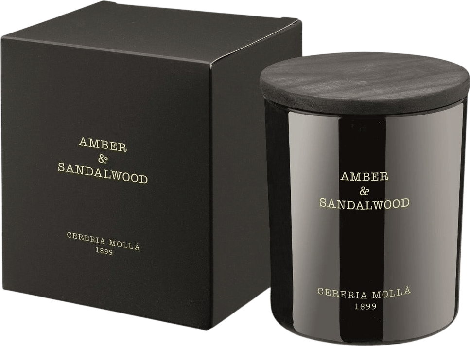 Amber & Sandalwood Candle by Cereria Molla