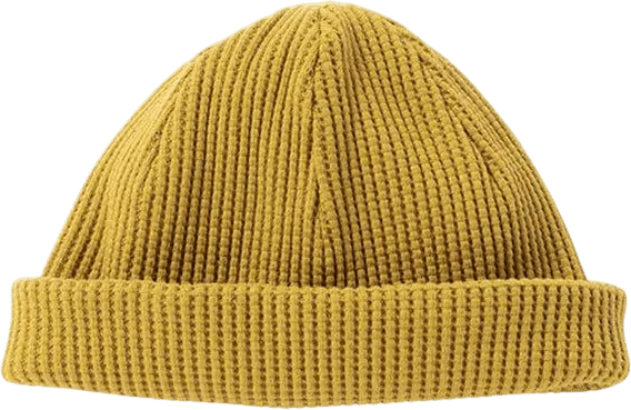Jackman Waffle Knit Cap - Mustard