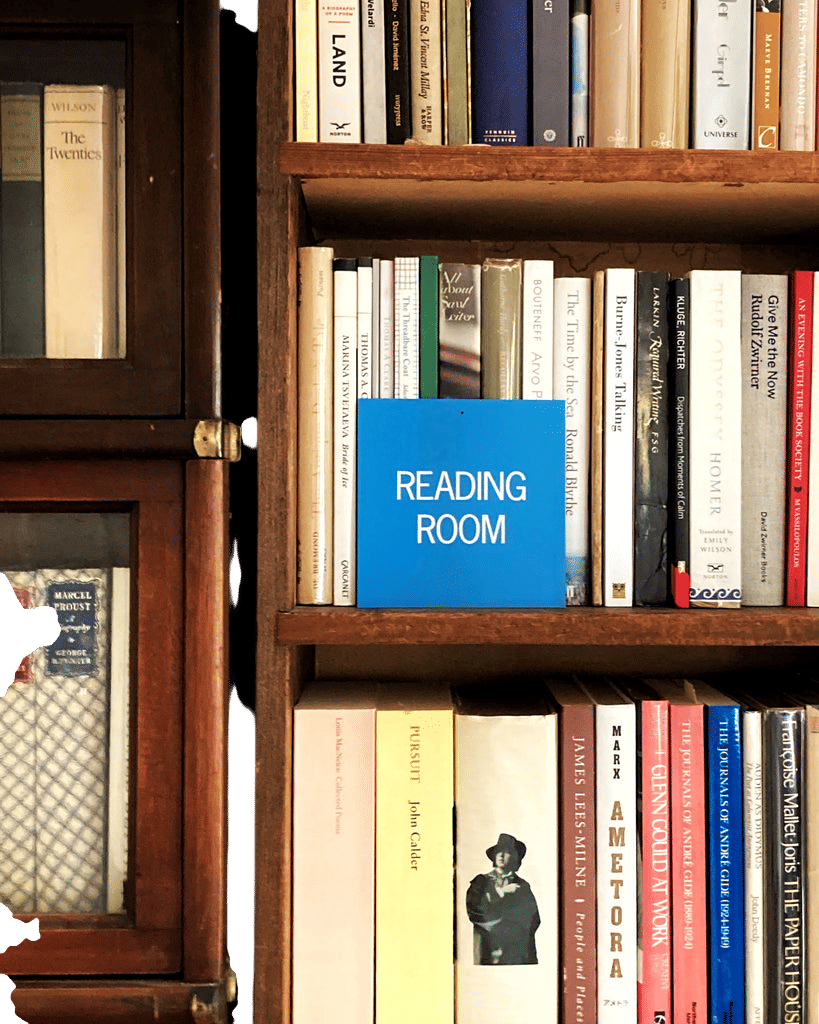 'Reading Room' sign