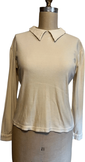 Vintage Giorgio Armani Ivory Knit Shirt