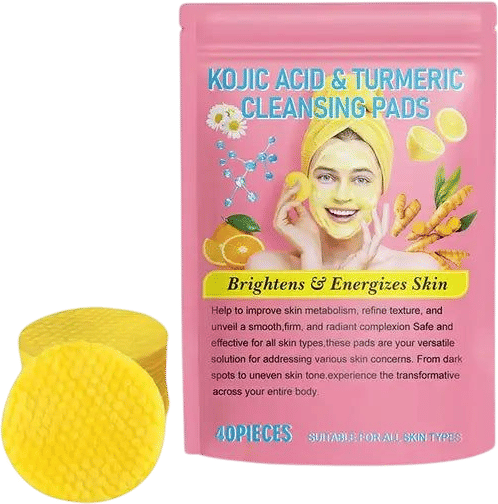 Kojic Acid and turmeric Exfoliating Cleansing Pads