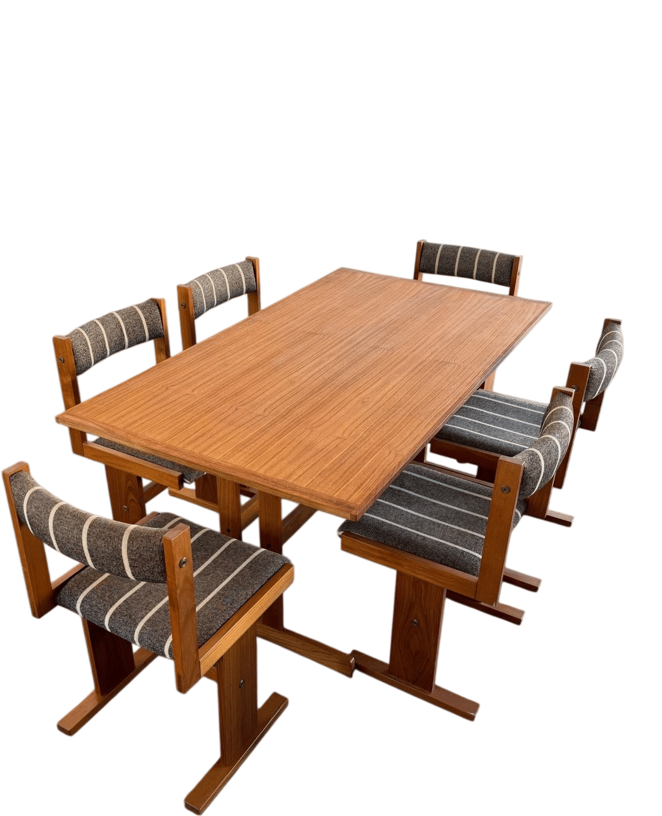 Vintage teak dining chairs and table by Poul H. Poulsen for Gangsø Møbler
