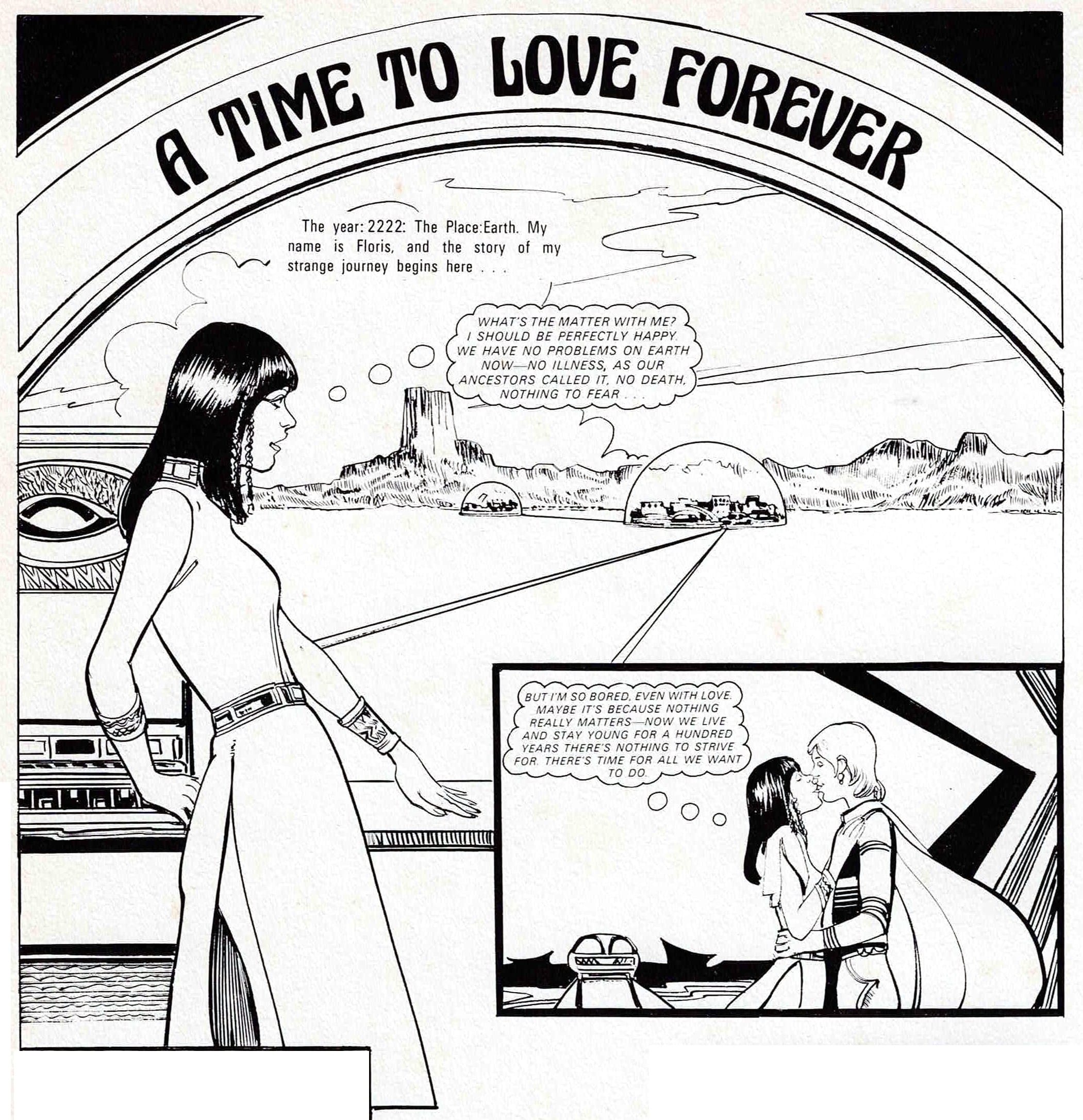 Floris lives a perfect dome life but is bored, even with love