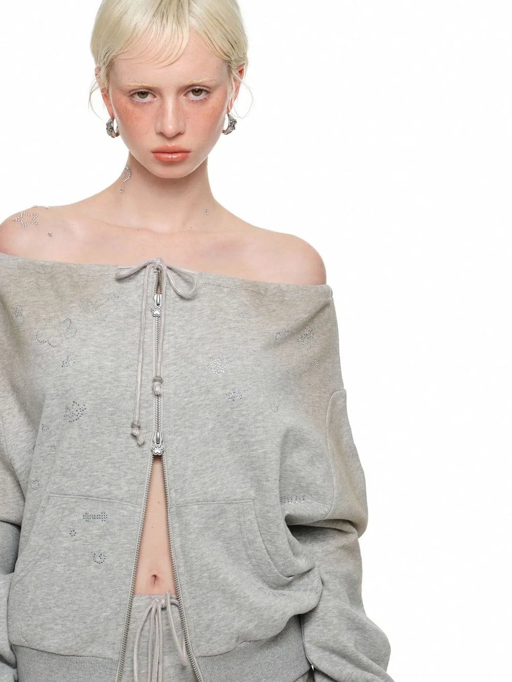 Cerys Off-Shoulder Hoodie