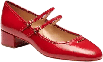 A red Mary Jane