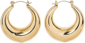 Chunky Gold Hoop Earrings