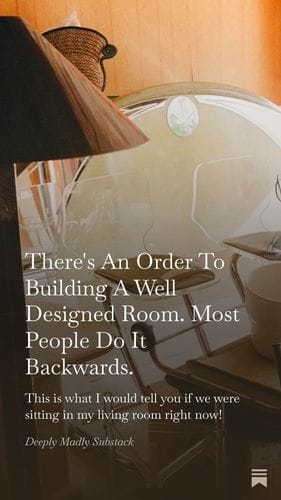 There's An Order To Building A Well Designed Room