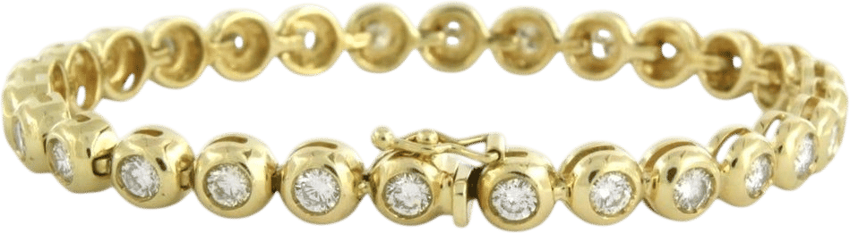 Tennis Bracelet with 4.00ct Diamonds in 18k Gold