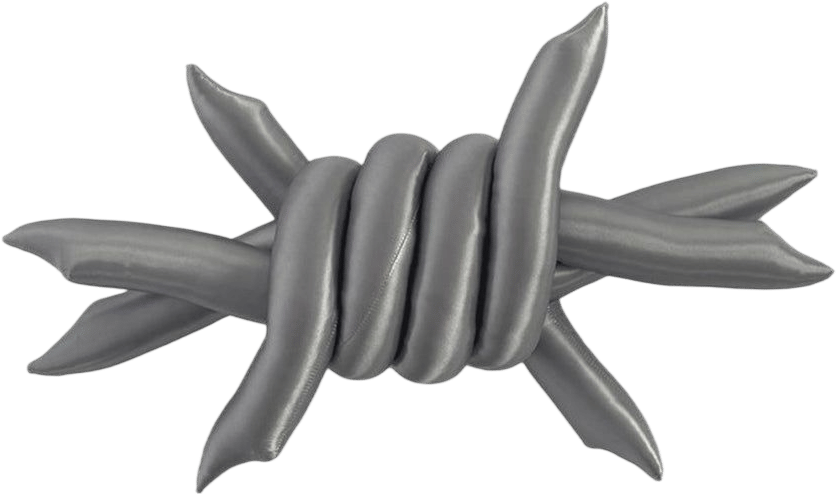 Shy Talaga Petite 'Barb' Pillow in Silver