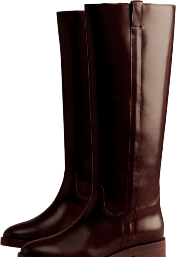 Bridget Knee Boots - Glossy Chocolate