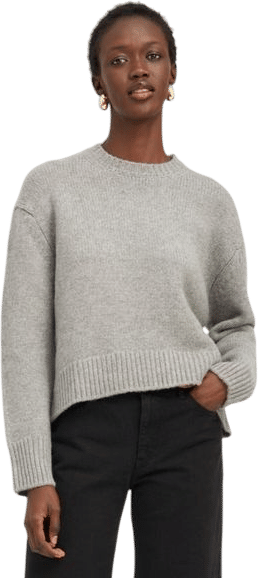 Grey Heavy Cashmere Sweater