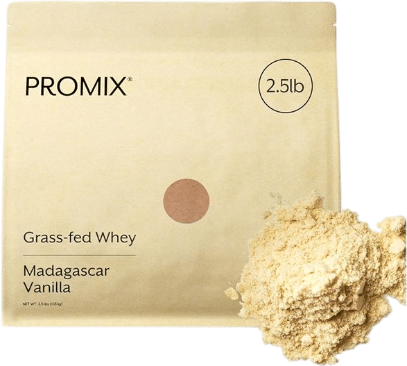 Promix vanilla whey protein powder