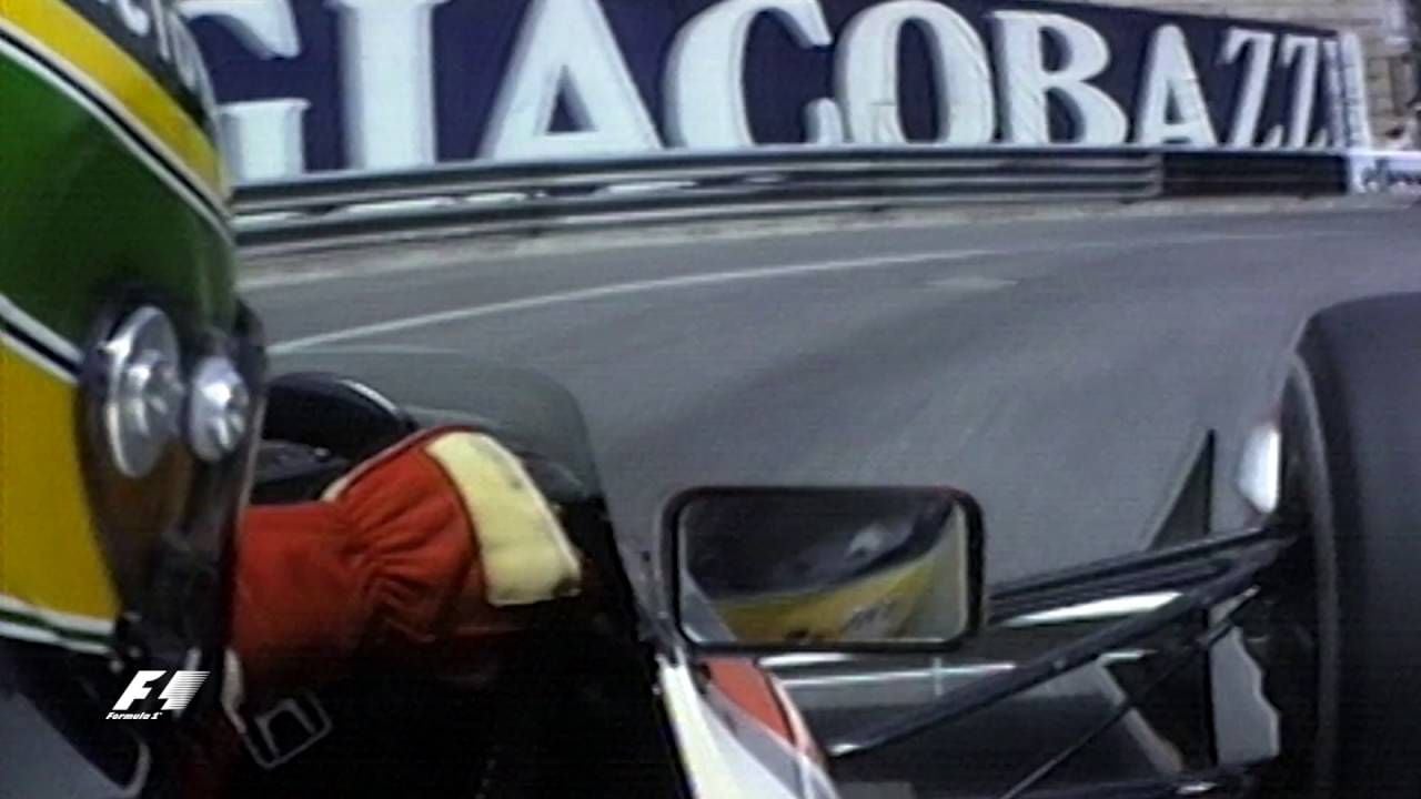 Senna On The Charge At The 1990 Monaco Grand Prix