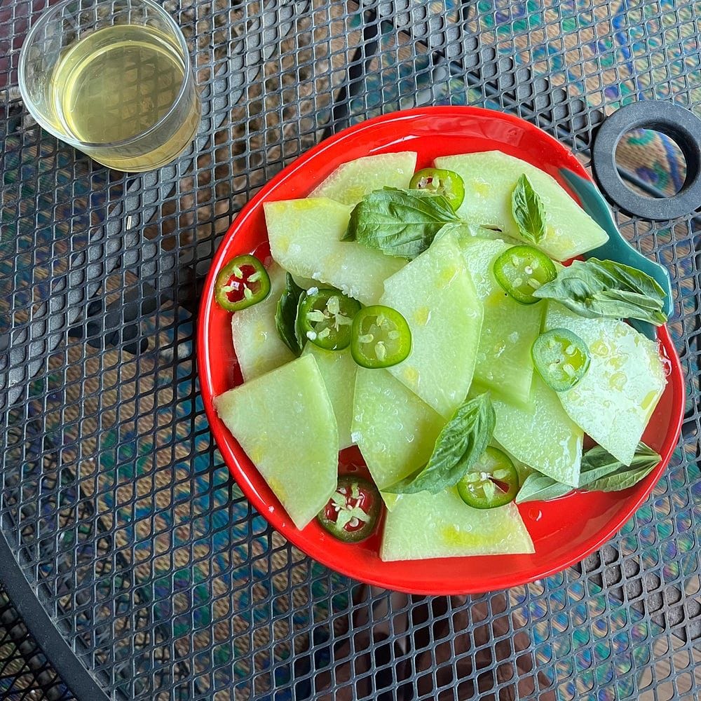Honeydew Basil Jalapeño Salad Recipe