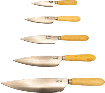 Kitchen Knives with Boxwood Handles