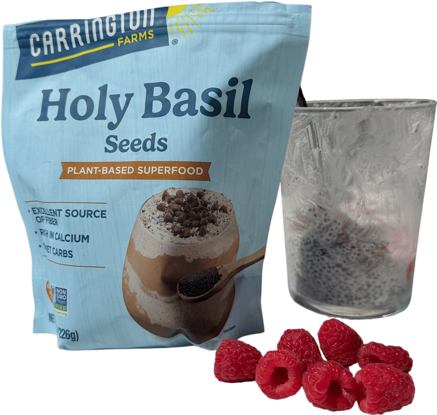 Basil seed pudding - yummy and 17g of fiber!