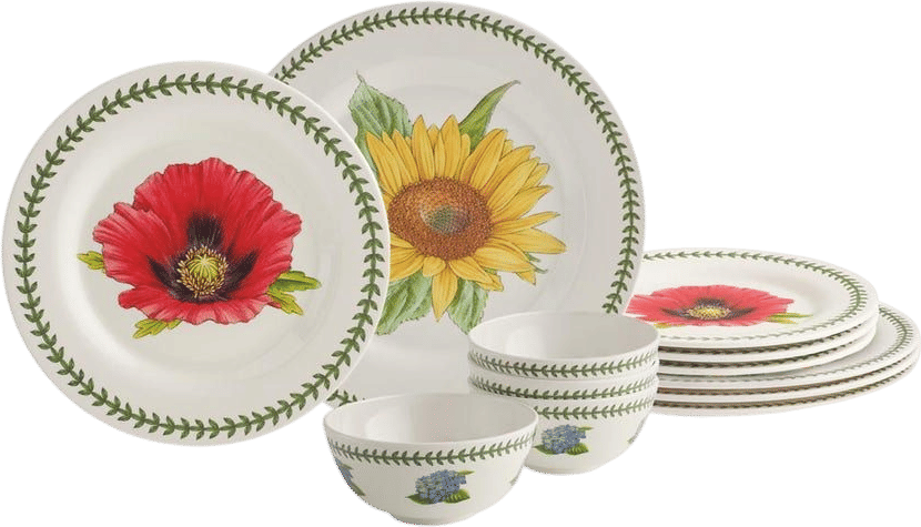 Botanic Garden 12 Piece Melamine Set