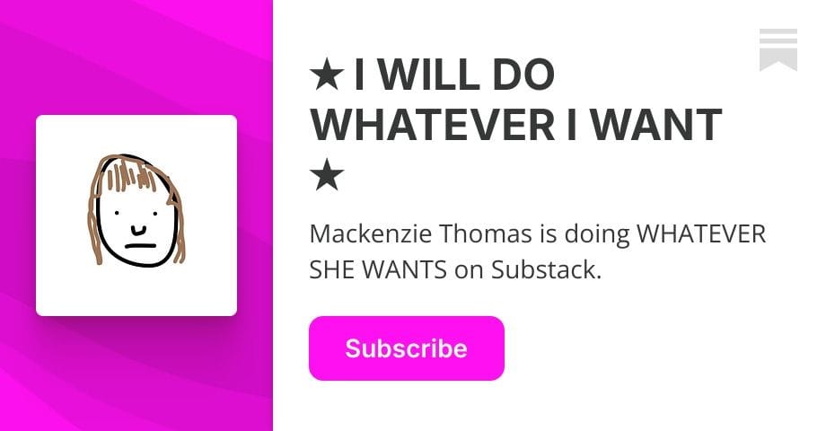 ★ I WILL DO WHATEVER I WANT ★