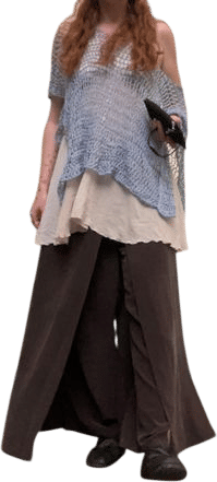 Sandwashed silk pants