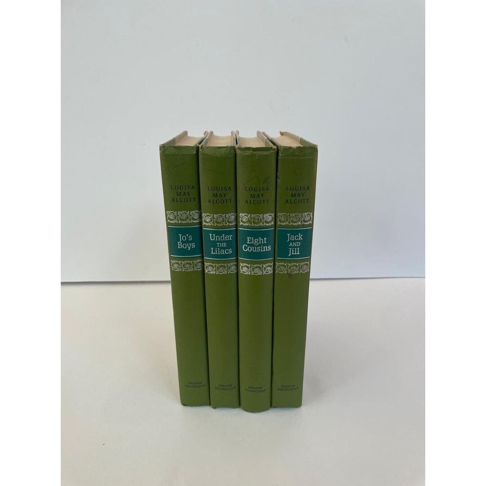 Louisa May Alcott 4 Book Set Nelson Doubleday 1955 Jo's Boys Eight Cousins Green - Etsy