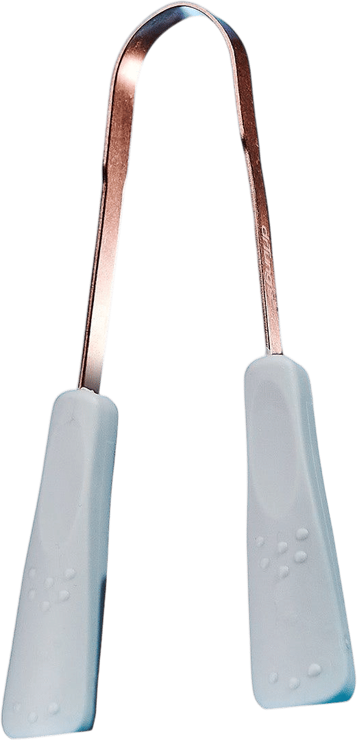 Copper tongue scraper