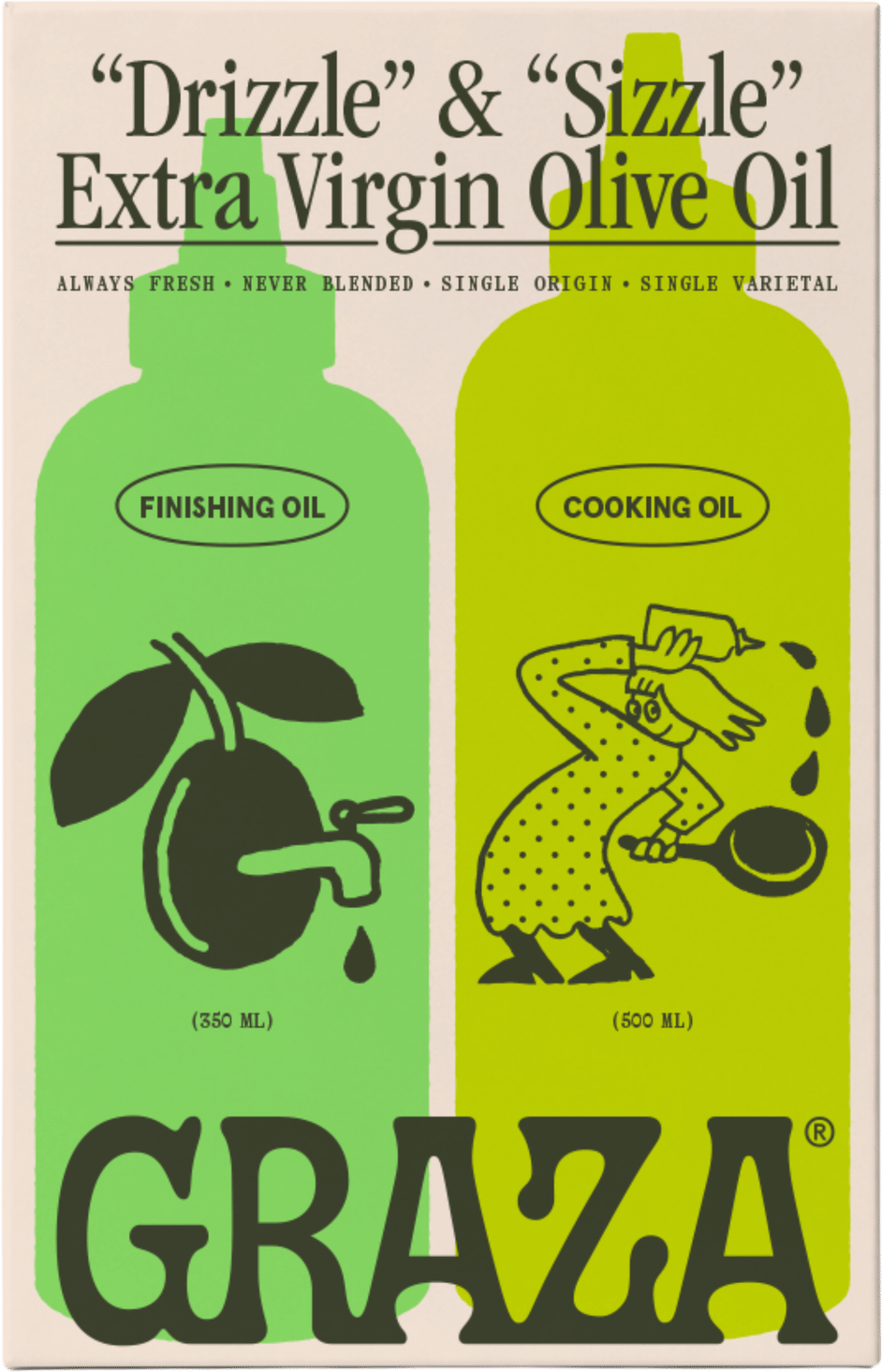 The Duo Drizzle and Sizzle Olive Oil Gift Set