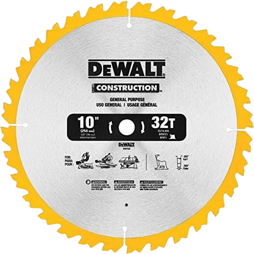 DW3103 10" 32T Thin Kerf Saw Blade
