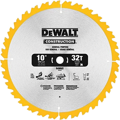DW3103 10" 32T Thin Kerf Saw Blade