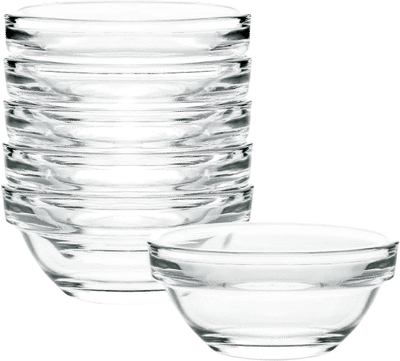 Stackable Glass Prep Bowls