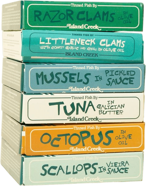Island Creek Tinned Fish Tasting Set (Set of 6)