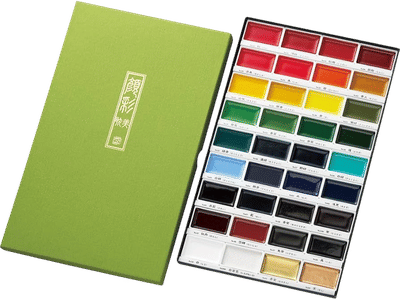 Gansai Tambi Watercolor Paint Set, 36 Colors