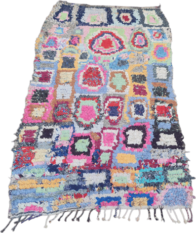 Moroccan Rug, Berber Carpet, Boucherouite pink Rug