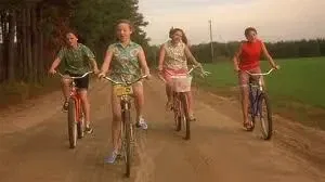riding bikes with your friends
