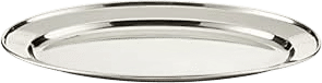 Oval Stainless Steel Serving Platter