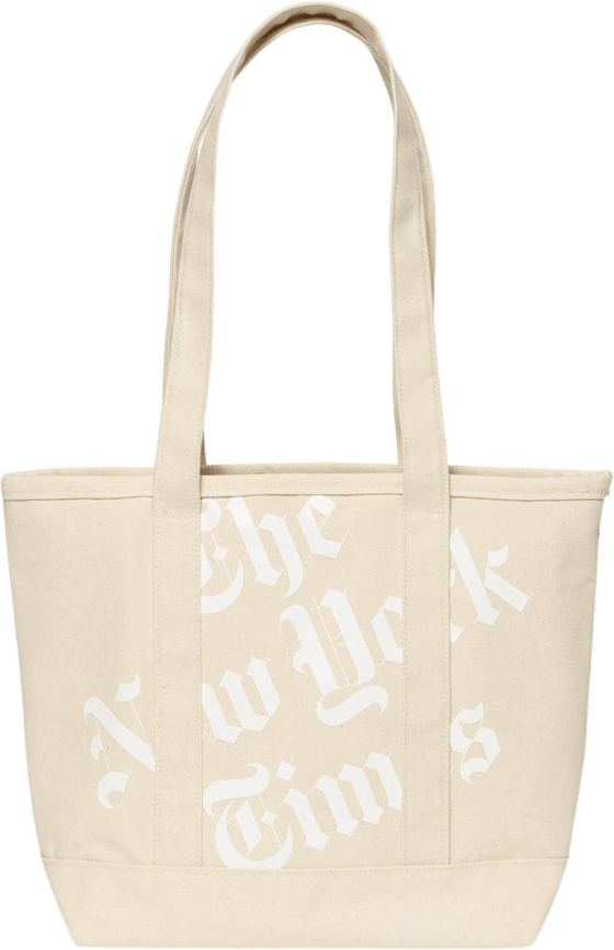 The New York Times Store Stacked Logo Tote