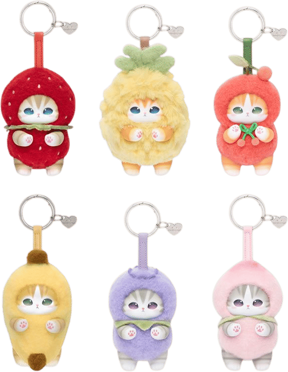 Kiramekko Fruity Kittens Keychains