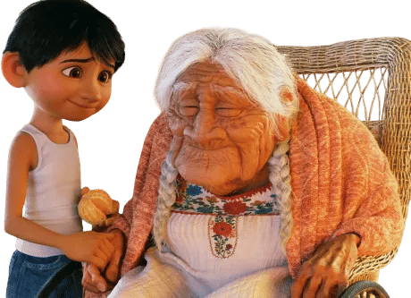 visiting grandma