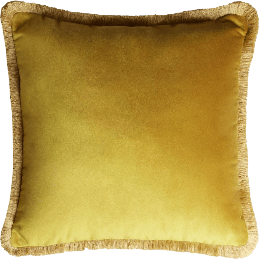 Major Collection Mustard Velvet Cushion