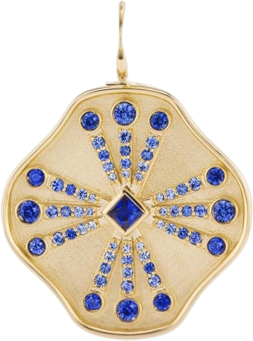 Guiding Light Charm Blue Sapphire