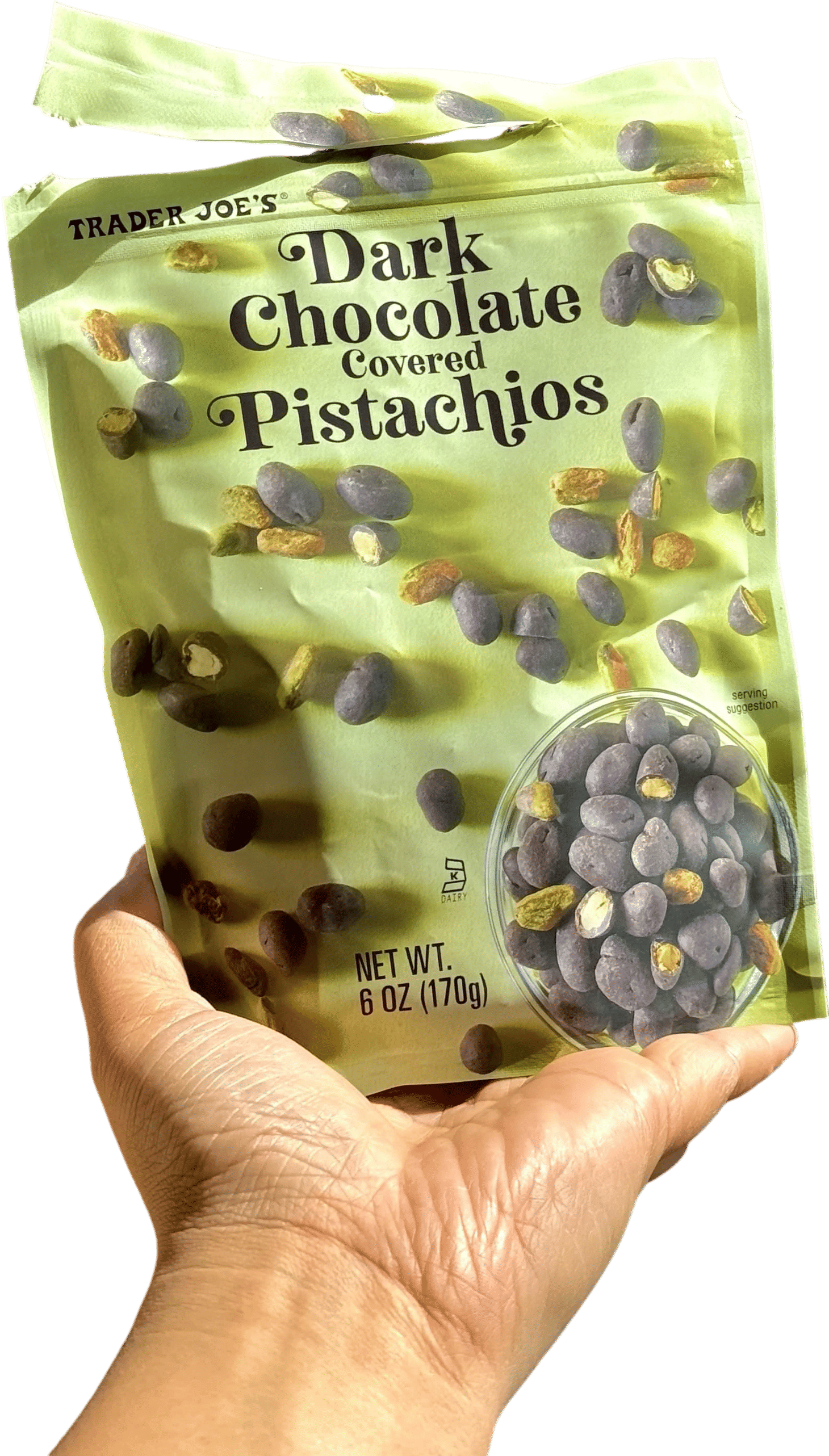 Trader Joe’s chocolate covered pistachios
