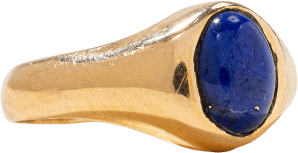 Vintage Portuguese Lapis Dome Ring