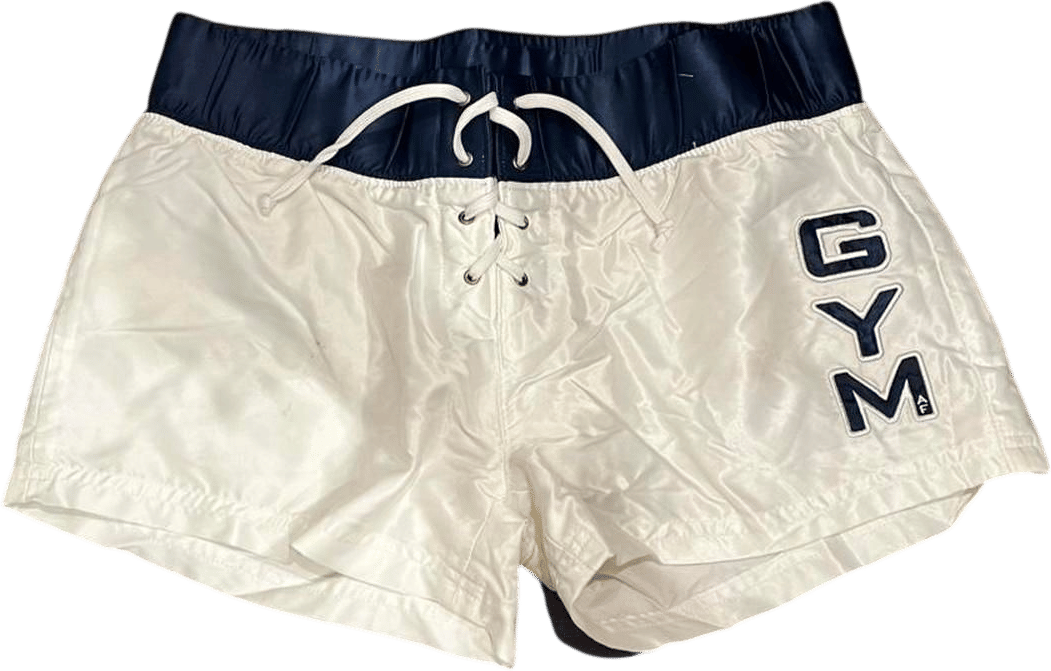 Abercrombie & Fitch Men's White and Cream Shorts