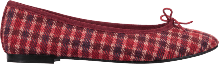 Repetto Cendrillon Ballet Flats Deep Wine Red Tartan